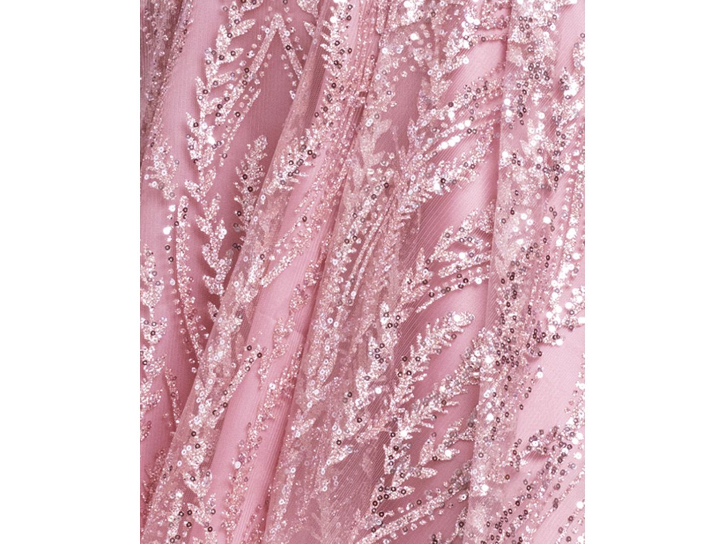 Женское платье Blondie Nites Juniors' Square Neck Fit-And-Flare Glitter Mini, цвет: Розовый — фото 6