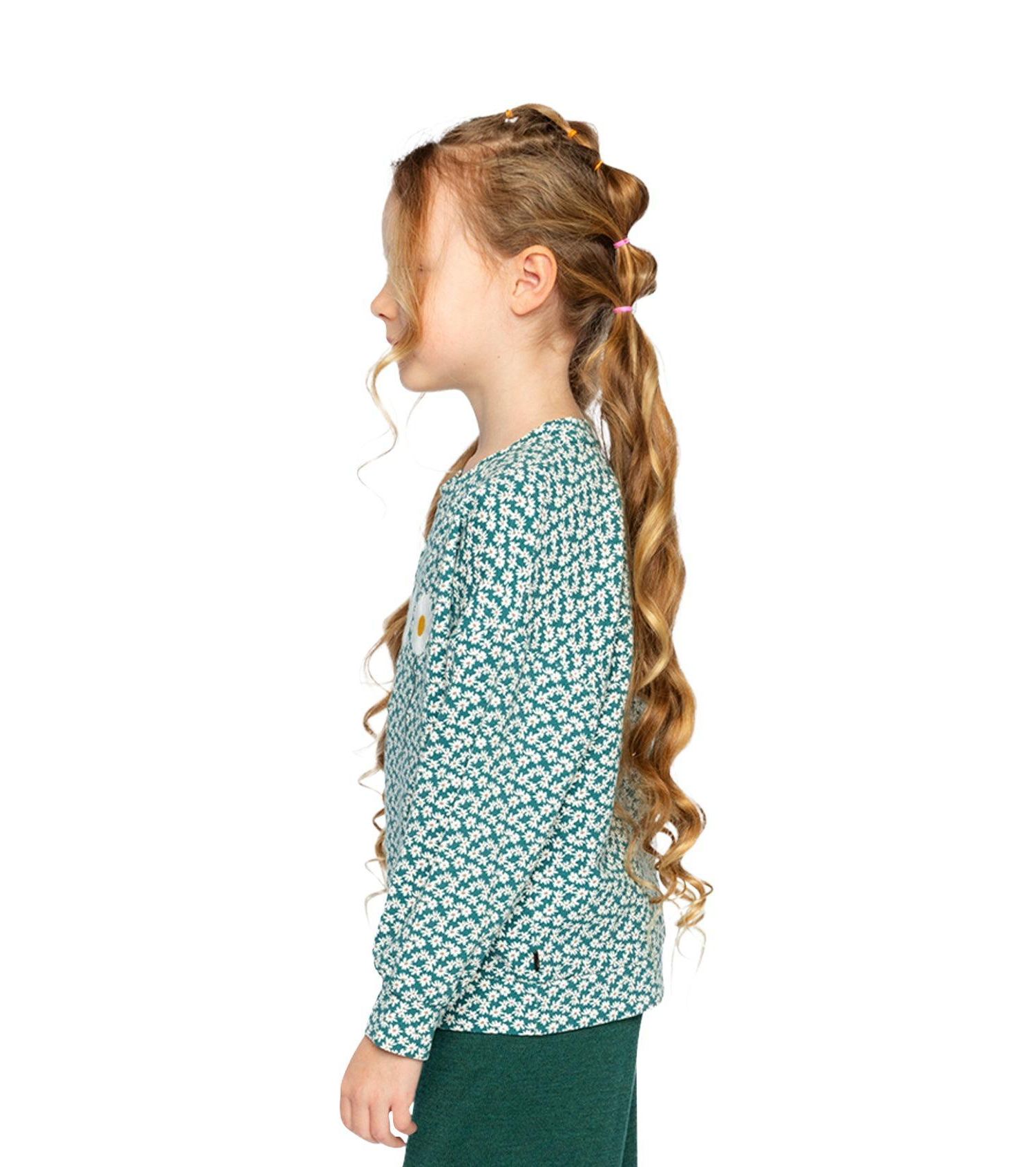 Little and Big Girl (6 - 12) Printed Jersey Long Sleeve T-Shirt