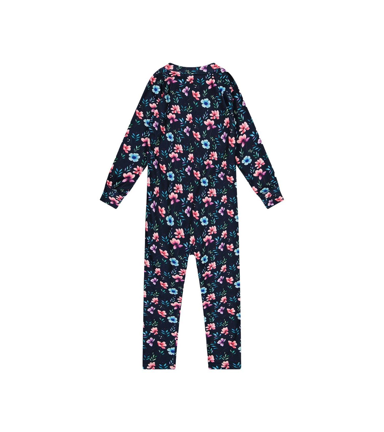 Baby Girls 6M to 24 M One Piece Thermal Underwear Floral Print