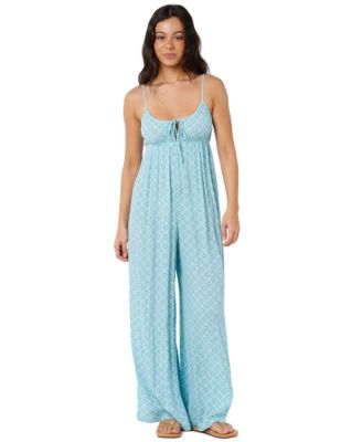 Women's Half Moon Bay Tile Print High Rise Jumpsuit