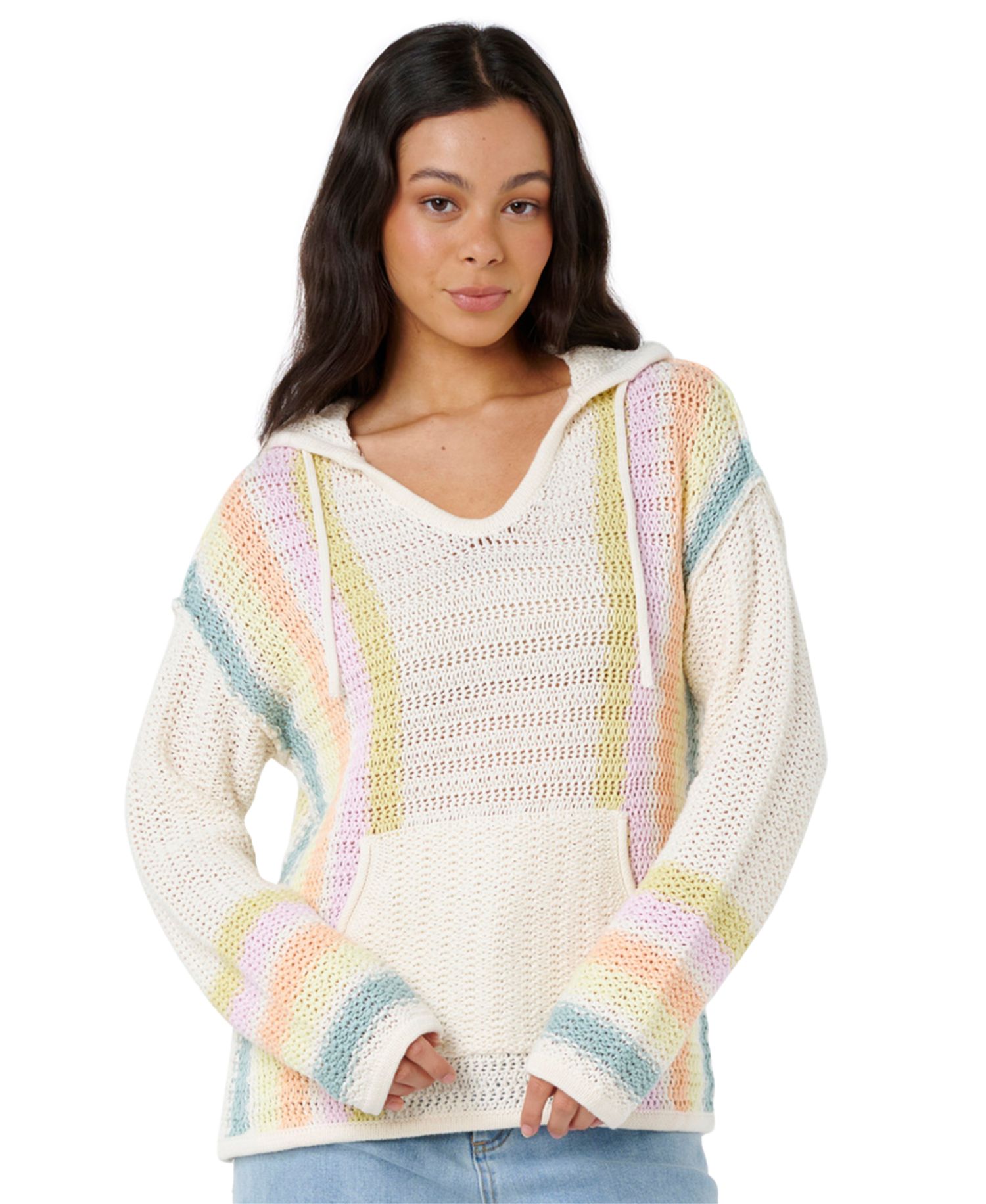 Women's Revival Stripe V-Neck Knit Sweater
