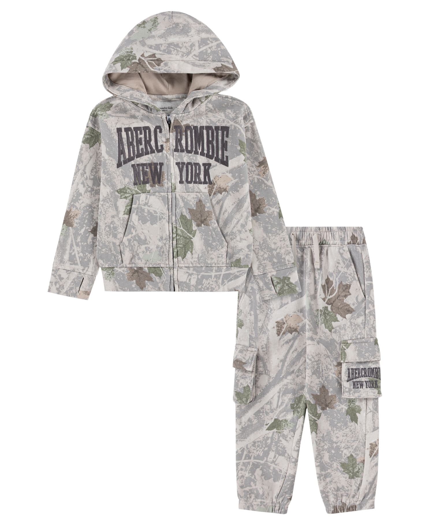 Toddler Boys' 2T-5T Full-Zip Hoodie and Cargo Pants, 2-Piece Set