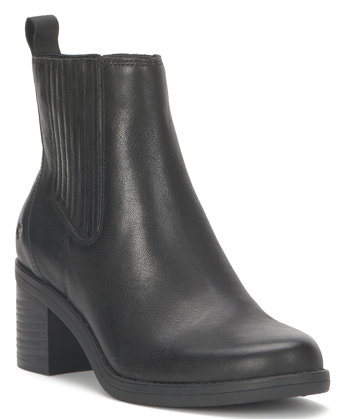 Lucky Brand Women's Leather Stacked Heel Platform Booties