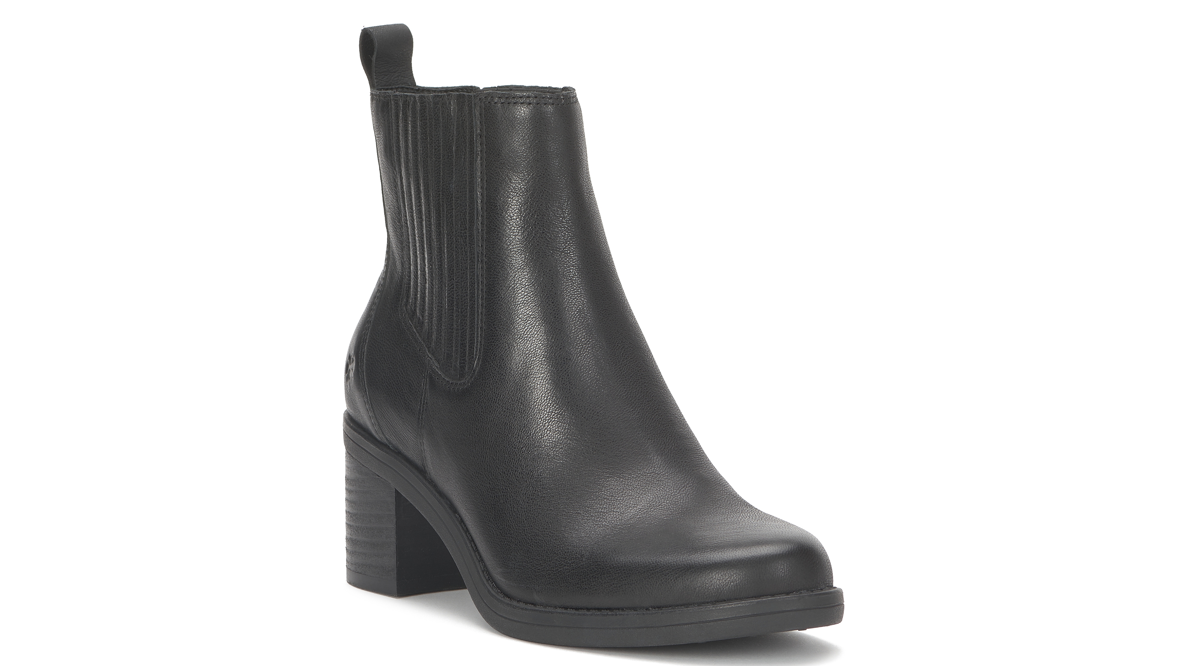 Lucky Brand Women's Leather Stacked Heel Platform Booties