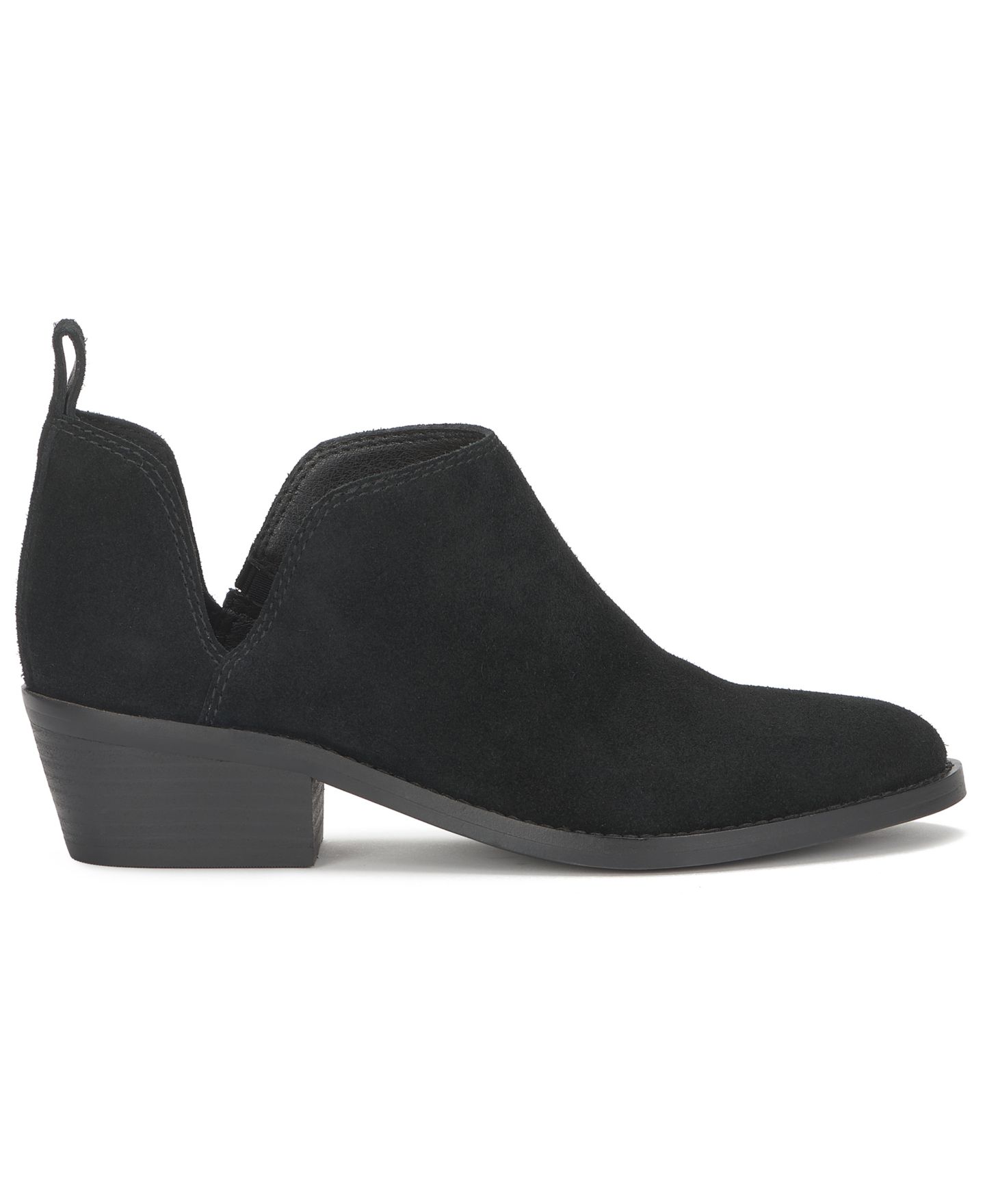 Женские ботинки Lucky Brand Fayth Slip-On Ankle Booties, цвет: Чёрный замшевый — фото 2