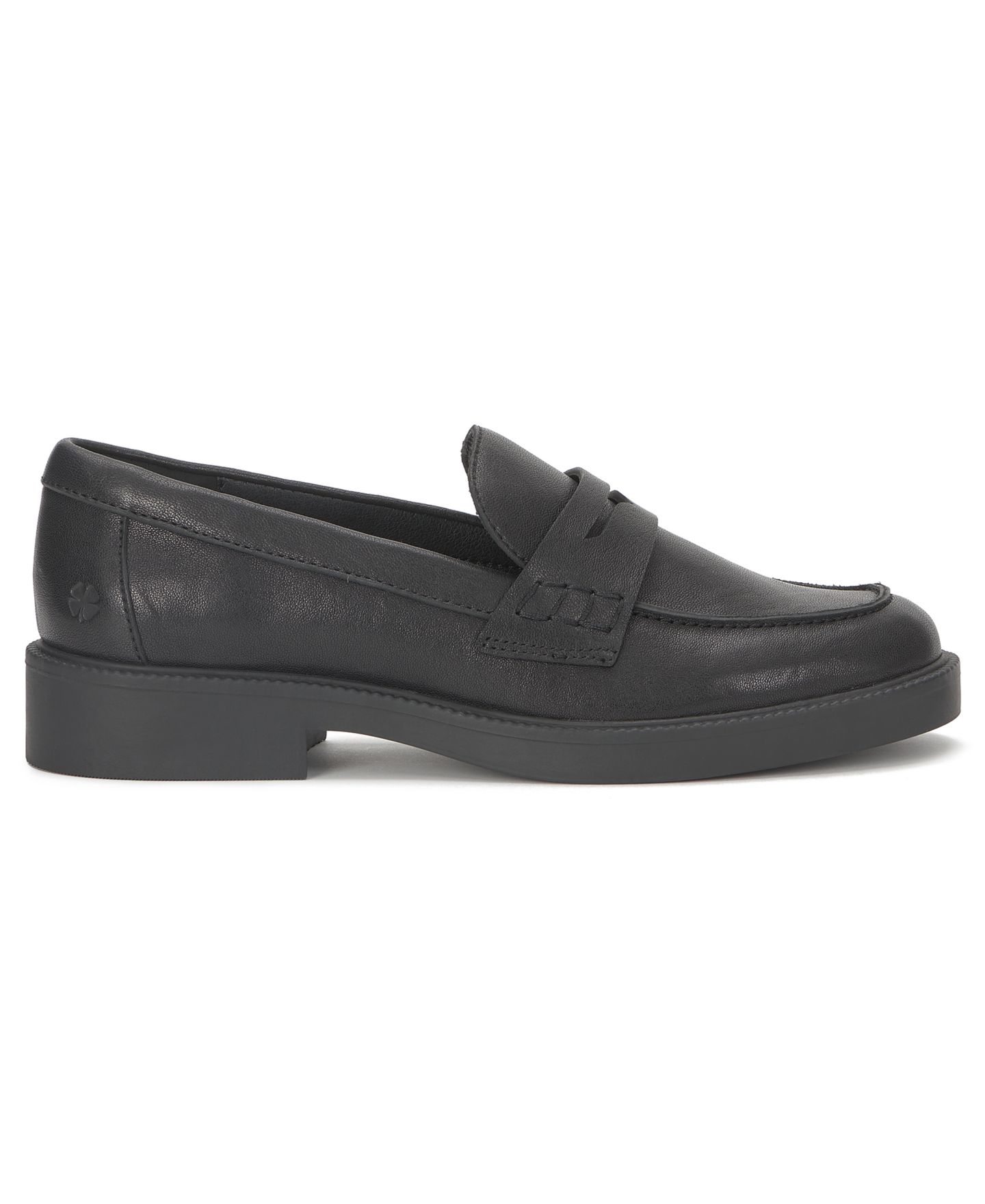 Женские туфли Lucky Brand Shyloe Round Toe Slip-On, цвет: Чёрный кожаный — фото 2