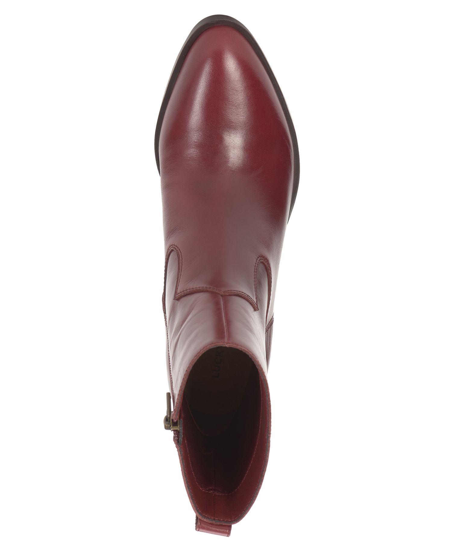 Women's Flara Leather Almond Toe Ankle Booties