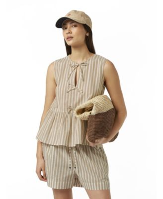 Women's Bow Details Top
