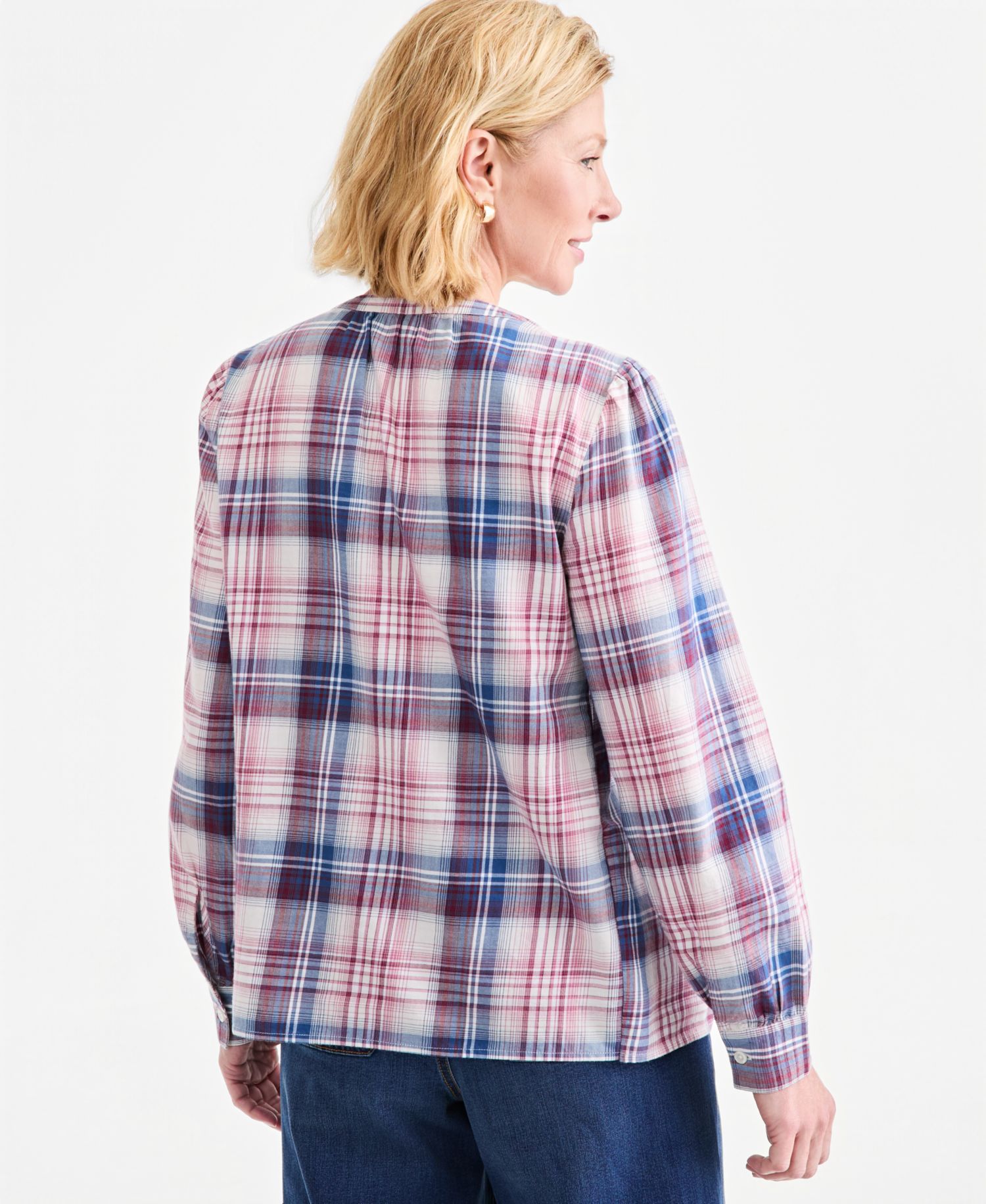 Women's Cotton Plaid Femme Shirt
