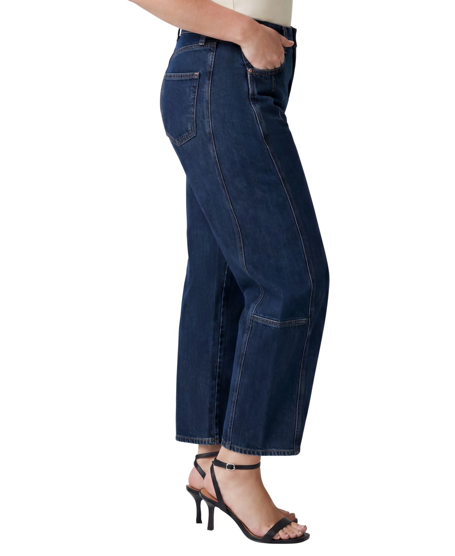 Plus Size Slim Barrel Jeans