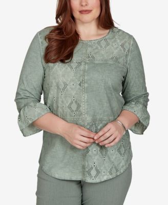 Women's Provence Tonal Spliced Patchwork Top