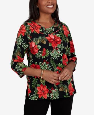 Women's Classic Cardinals On Branches Knit Top
