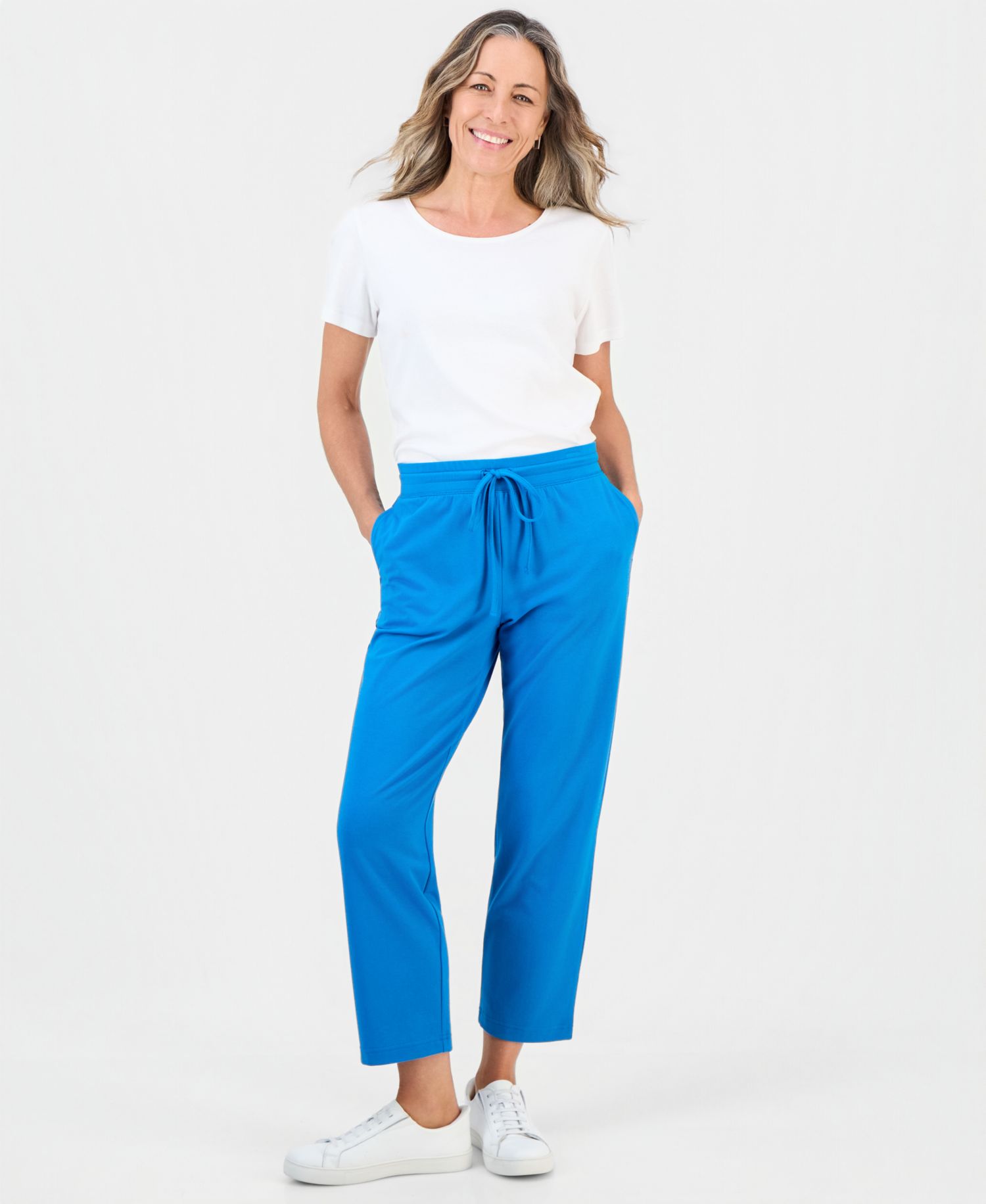Petite Mid-Rise Pull-On Pants, Petite & Petite Short
