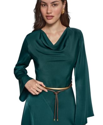 long sleeve cocktail dresses for women Abby Rose 3190 Plus Size Dress Corset Homecoming Dress Formal Flared 24 / Dolphin Blue Perfect for cocktail parties Women's Long Sleeve Semi-Formal Cocktail