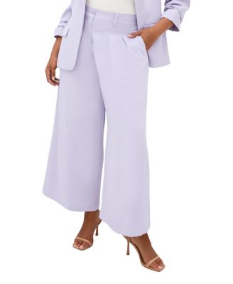 Women's Plus Size Abbie Fully Lined Wide Leg Pant