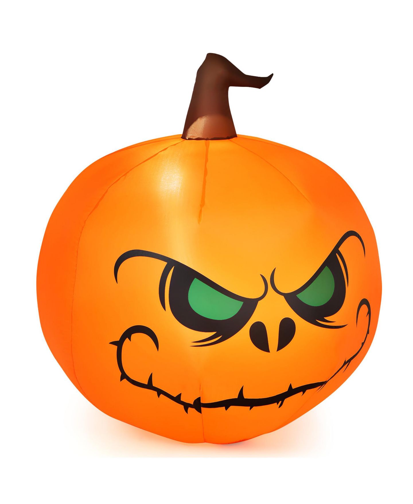 Детская игрушка Costway 4 FT Halloween Inflatable Pumpkin Large Blow up with Build-in LED, цвет: Оранжевый — фото 11