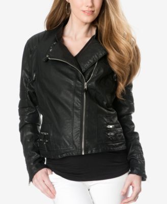A Pea in the Pod - Maternity Faux-Leather Jacket