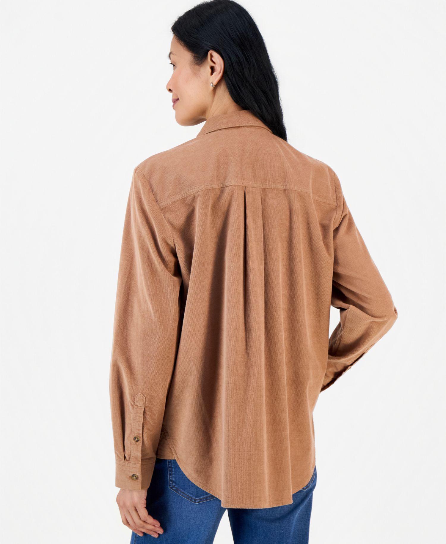 Petite Cotton Corduroy Shirt