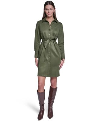 Women's Midi Shirt Dress