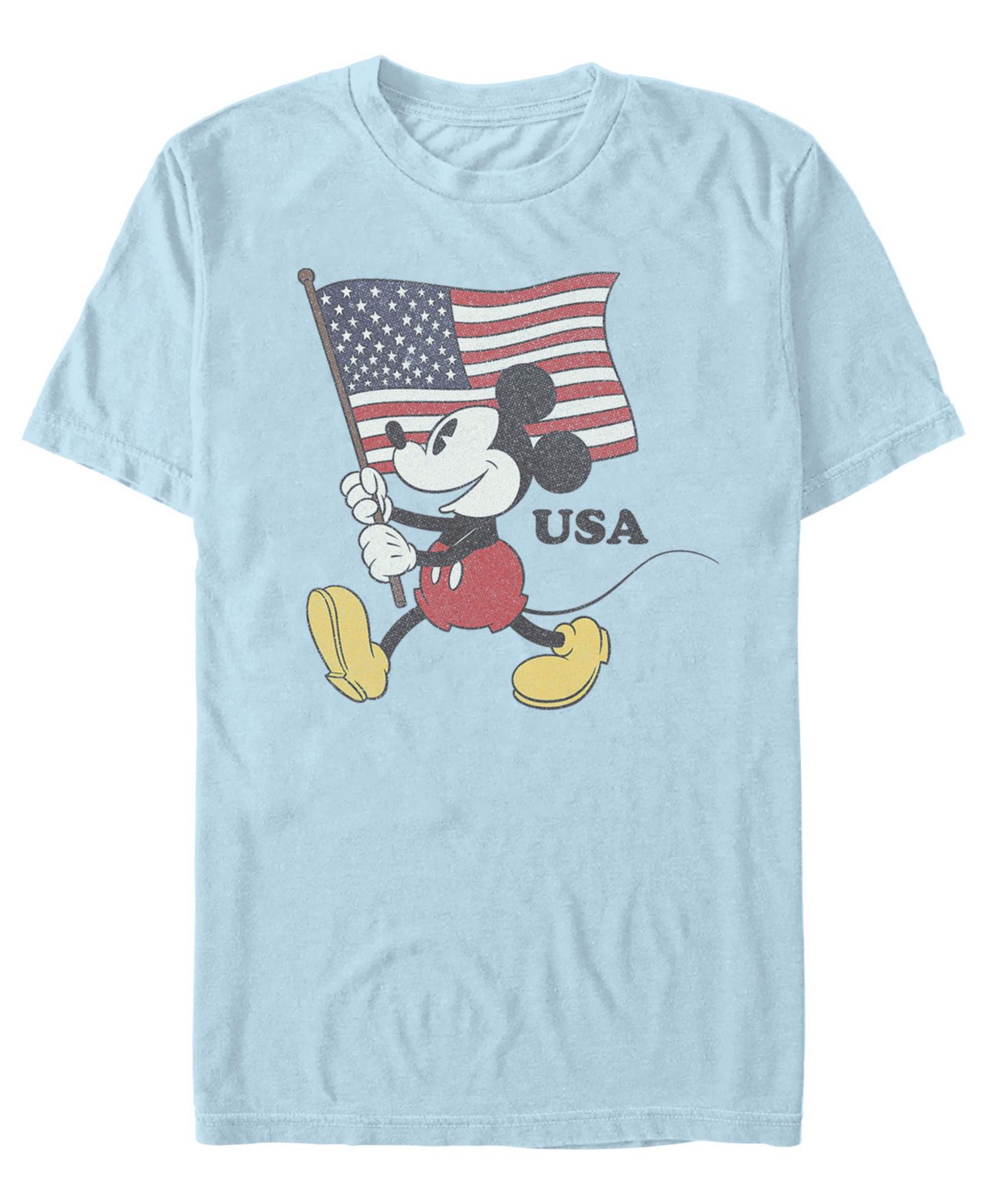 Men's Mickey Flag Carry Graphic T-Shirt