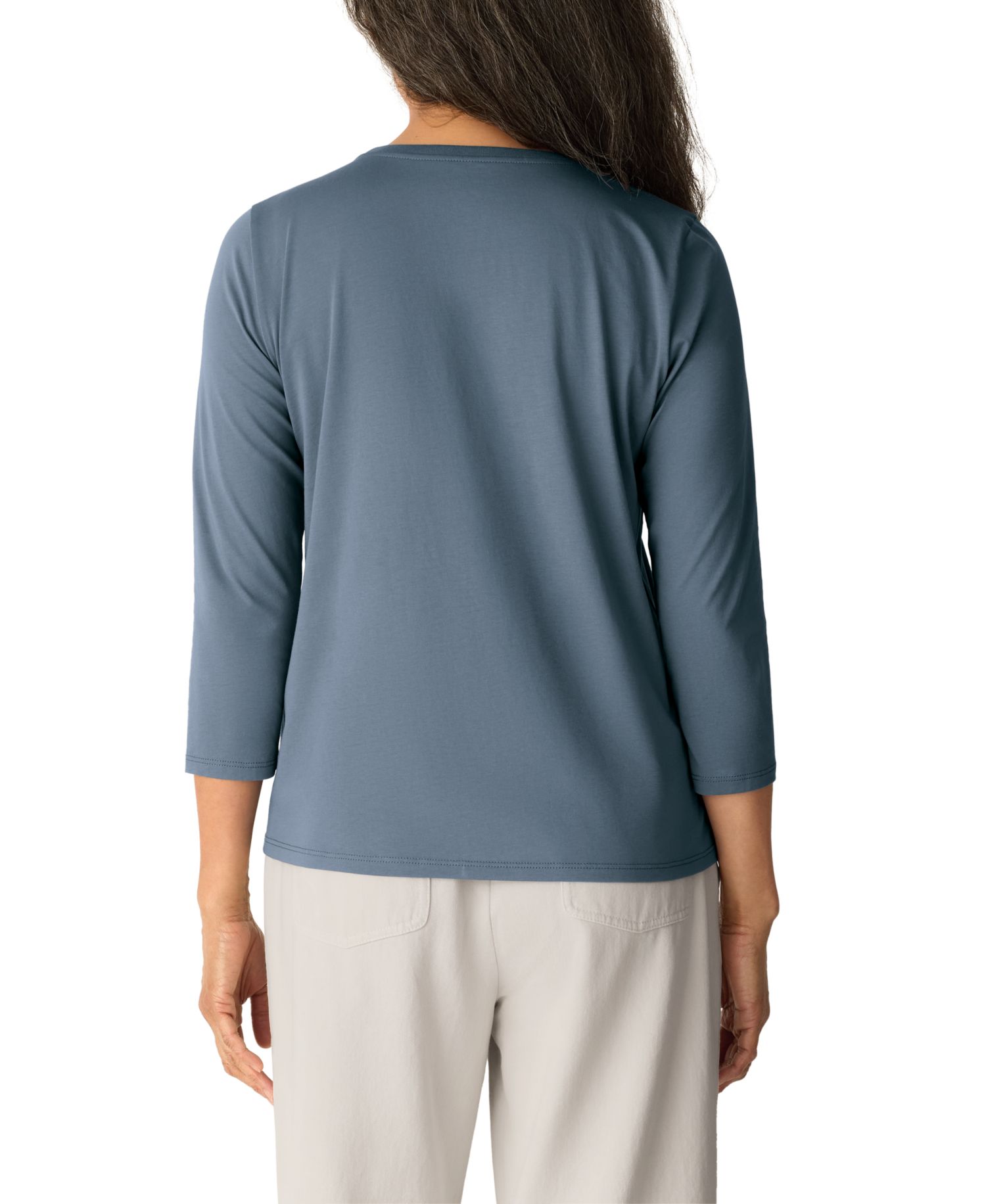 Women's Crewneck 3/4-Length Sleeve T-Shirt