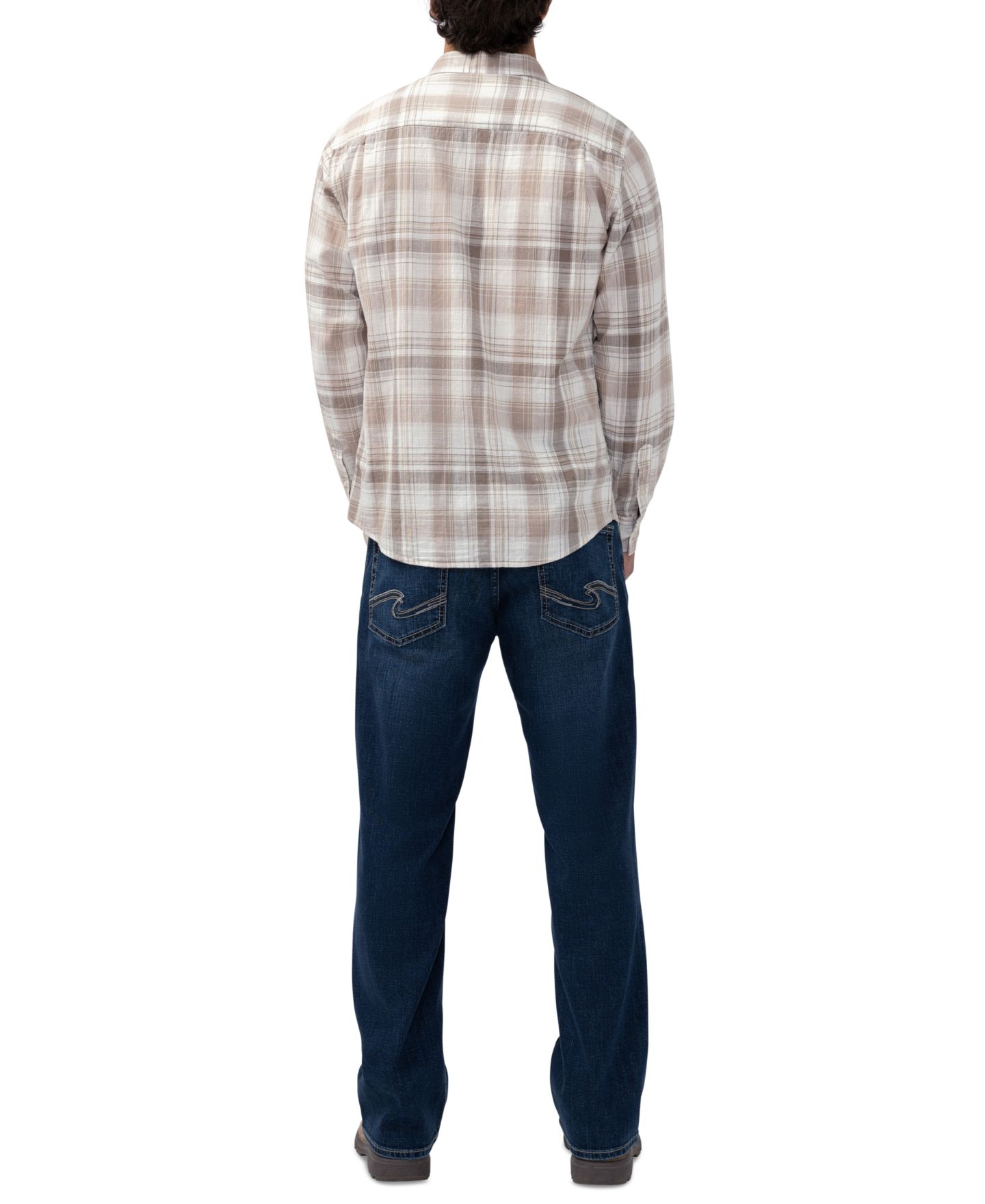 Мужские джинсы Silver Jeans Co. Gordie Straight-Leg, цвет: Craft — фото 7