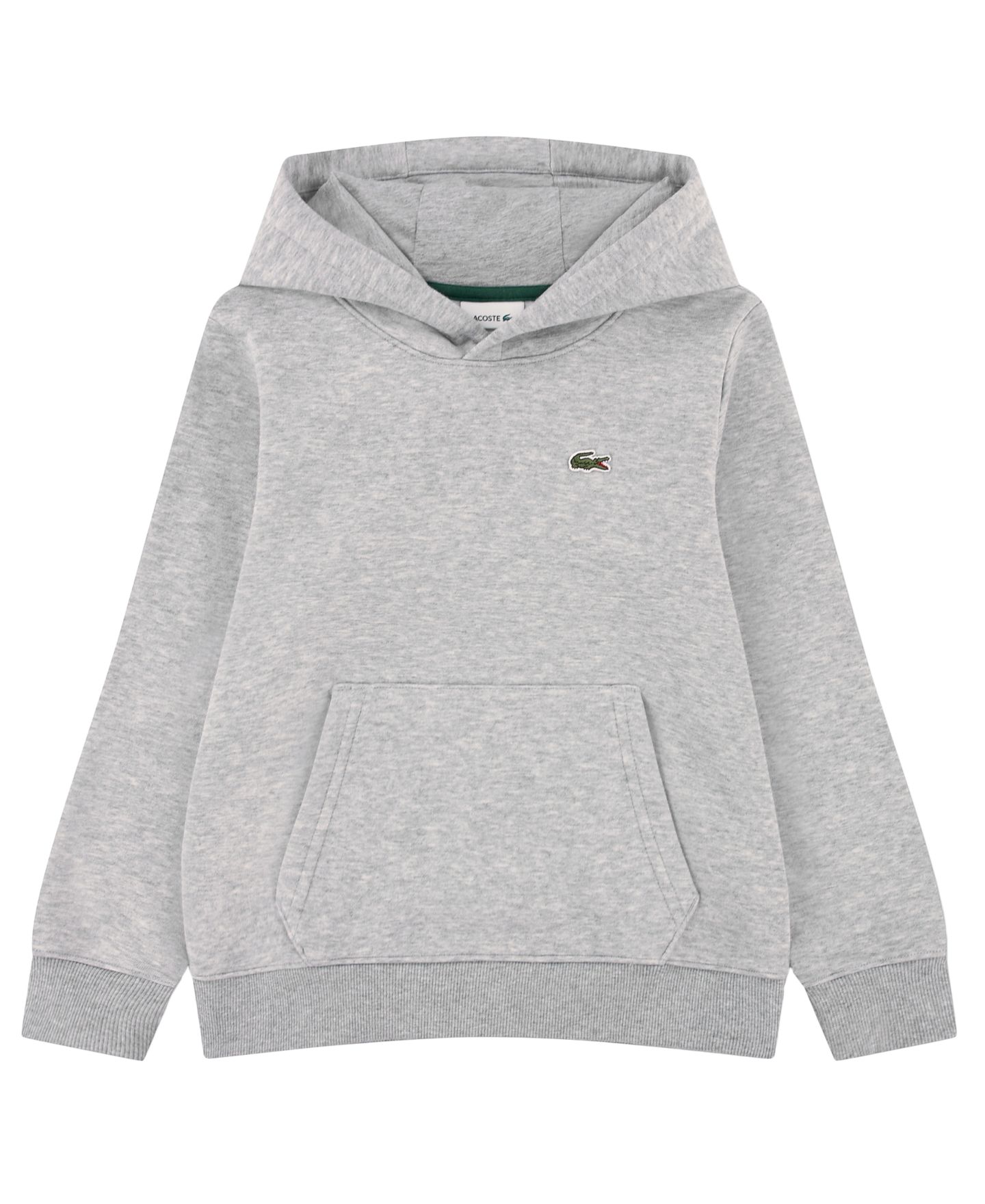 Худи Lacoste Long-Sleeve Fleece для мальчиков, цвет: Меланжевый — фото 1