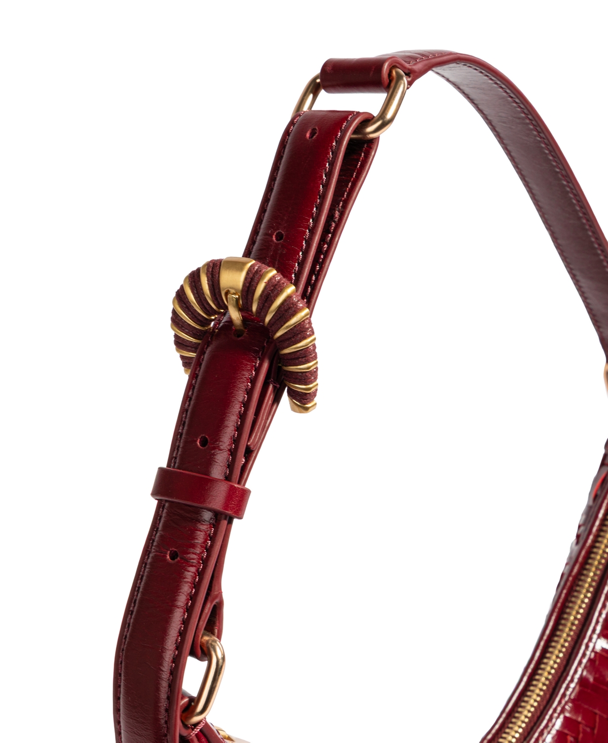 Sam Edelman Charli Woven Crescent Adjustable Small Shoulder Handbag