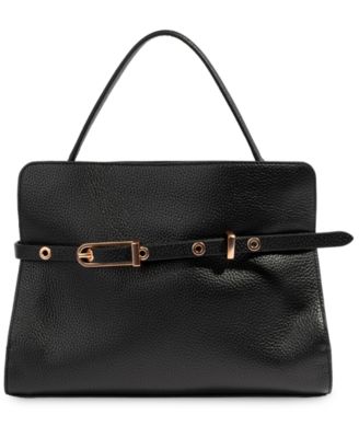 Structured Florence Medium Leather Satchel Handbag