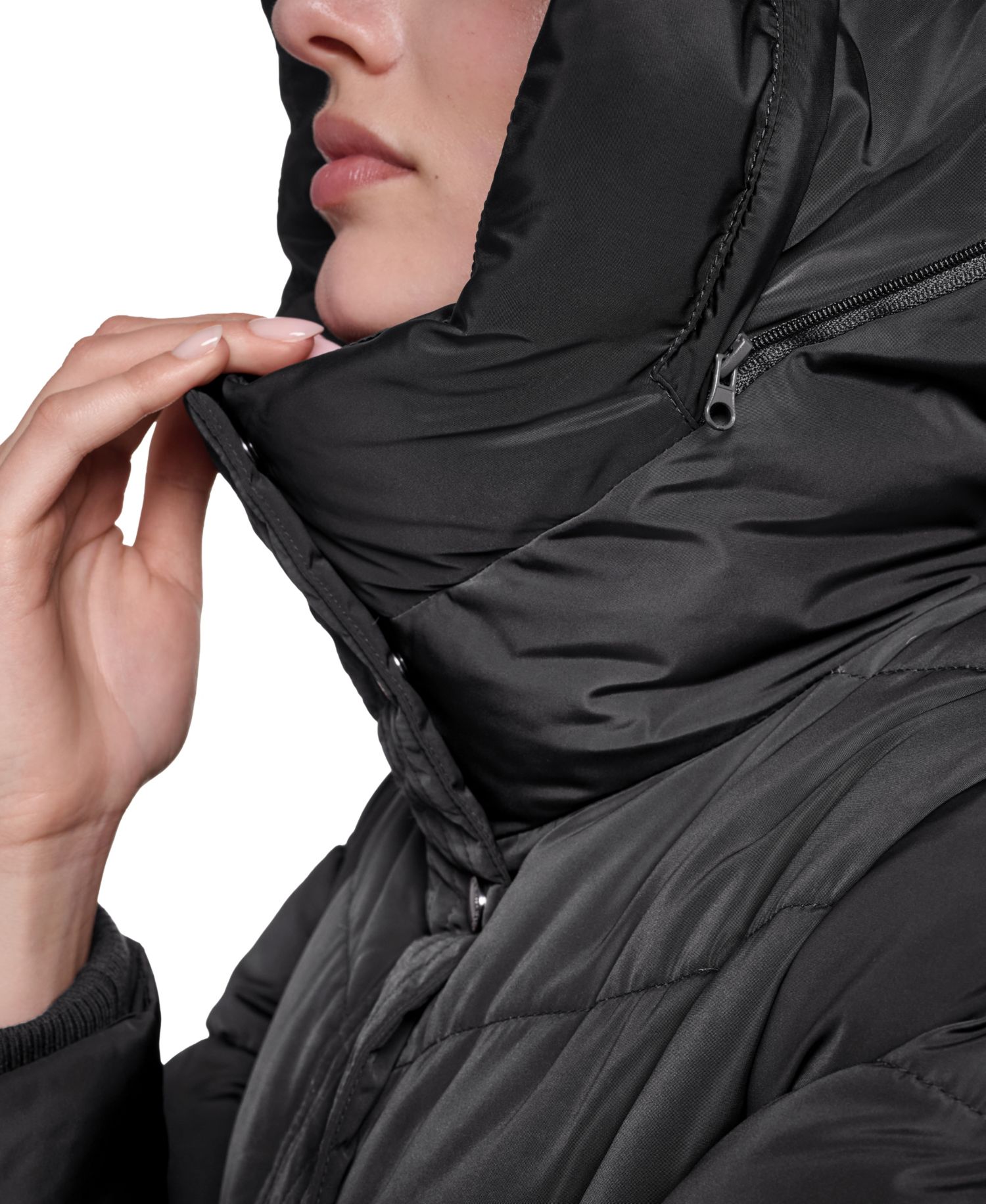 Women's Quilted Puffer Hooded Coat