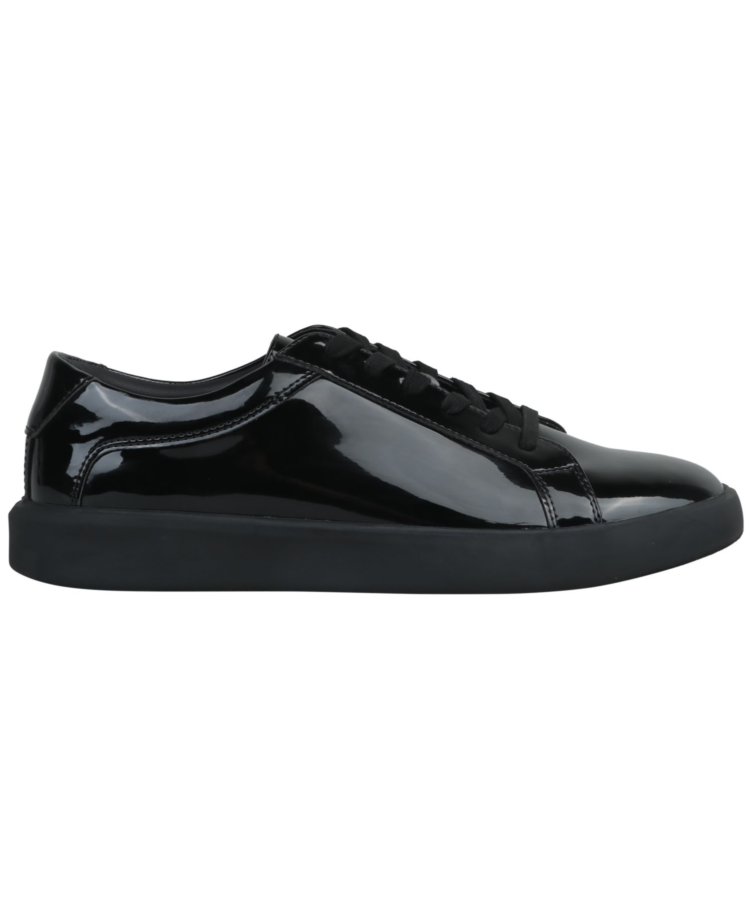 Men's Patent Leather Lace-Up Sneakers