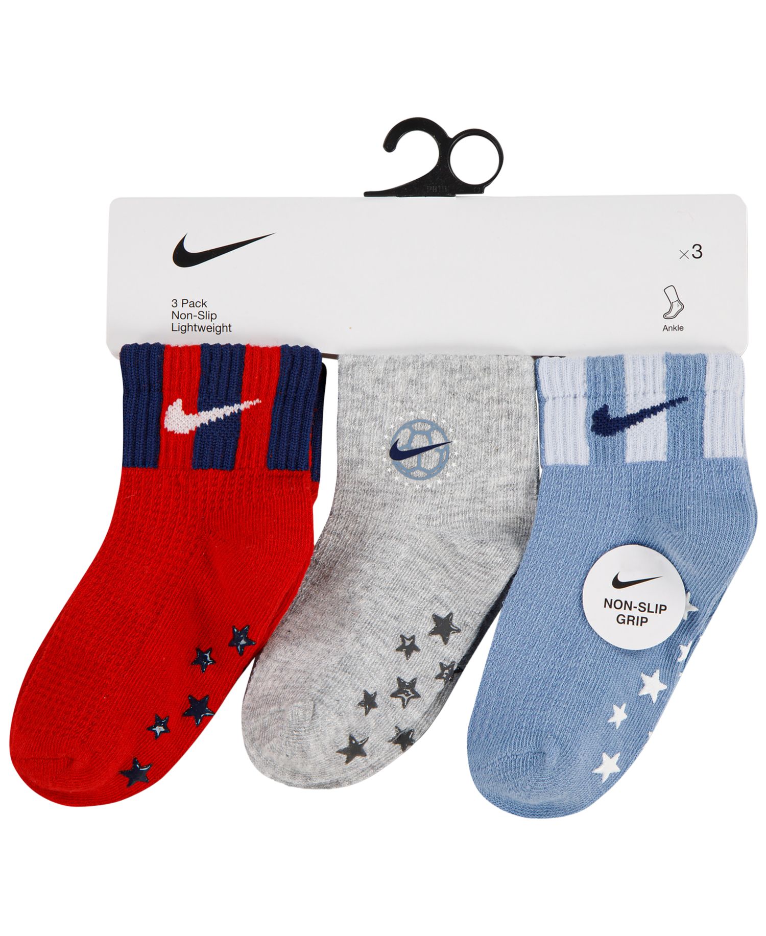 Baby and Toddler Boys' 6M-4T Waffle Gripper Socks, 3-Pack