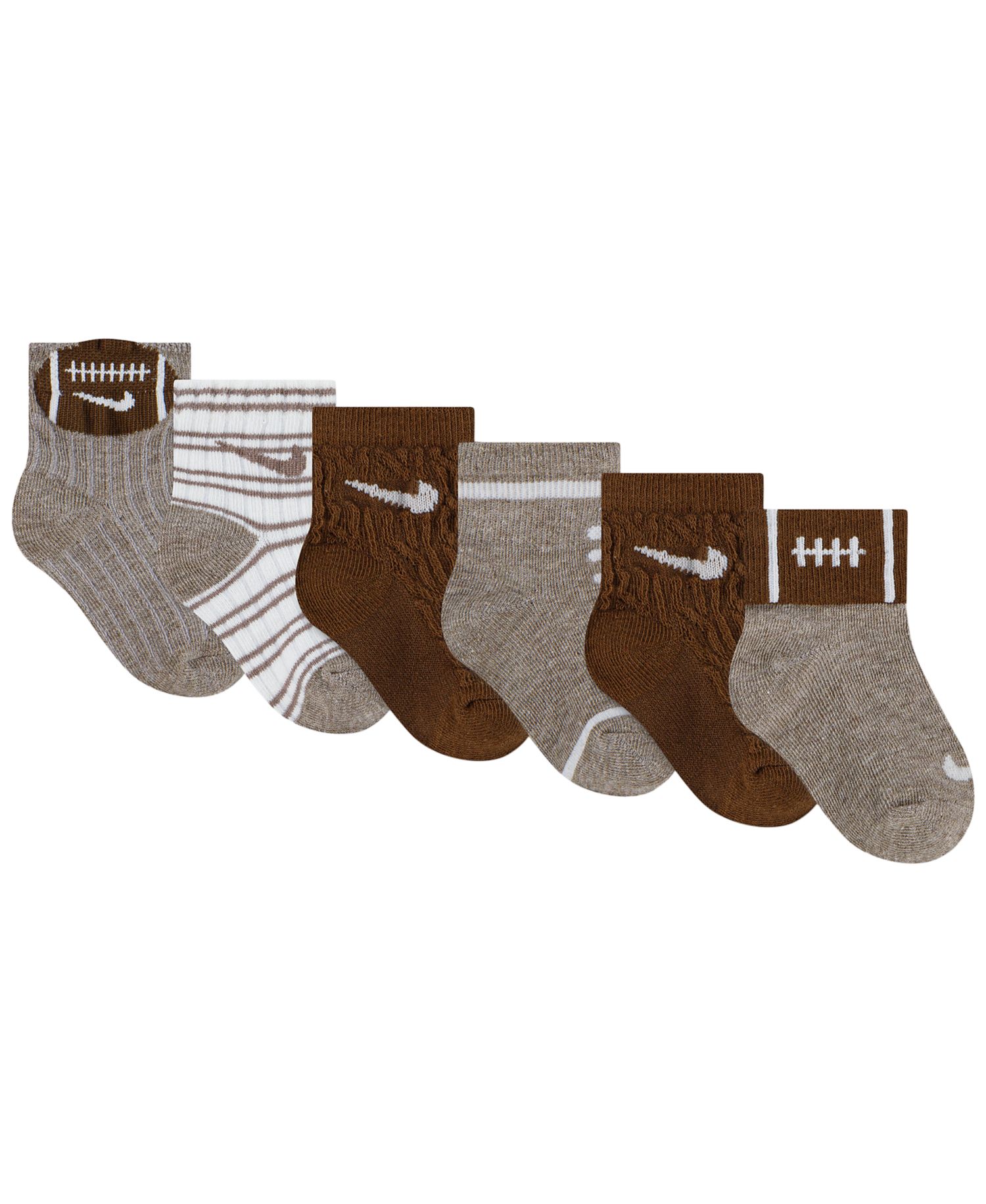 Baby and Toddler Boys 6M-4T Ready Set Grow Socks, 6-Pack