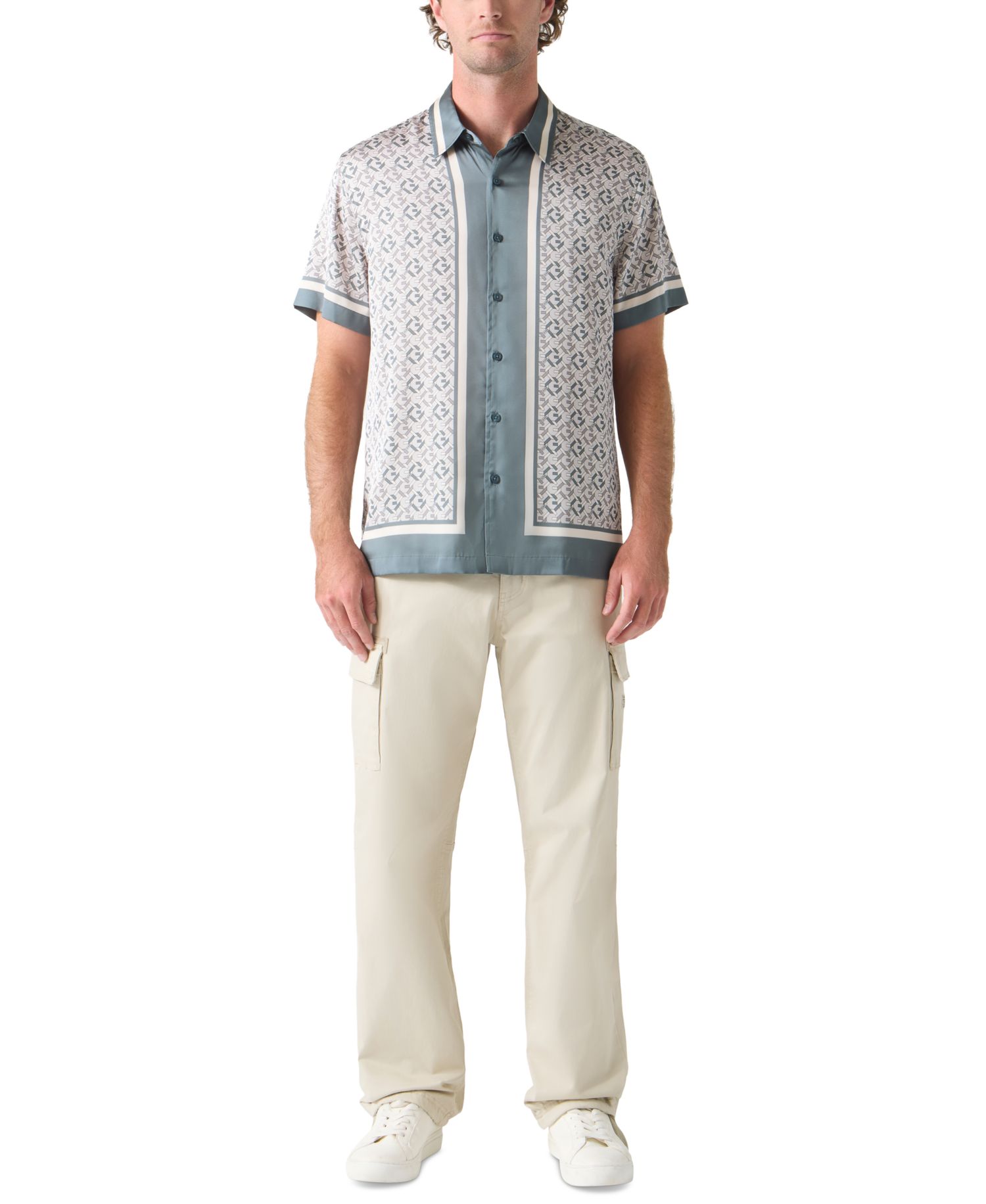 Men's Woven Logo Shirt