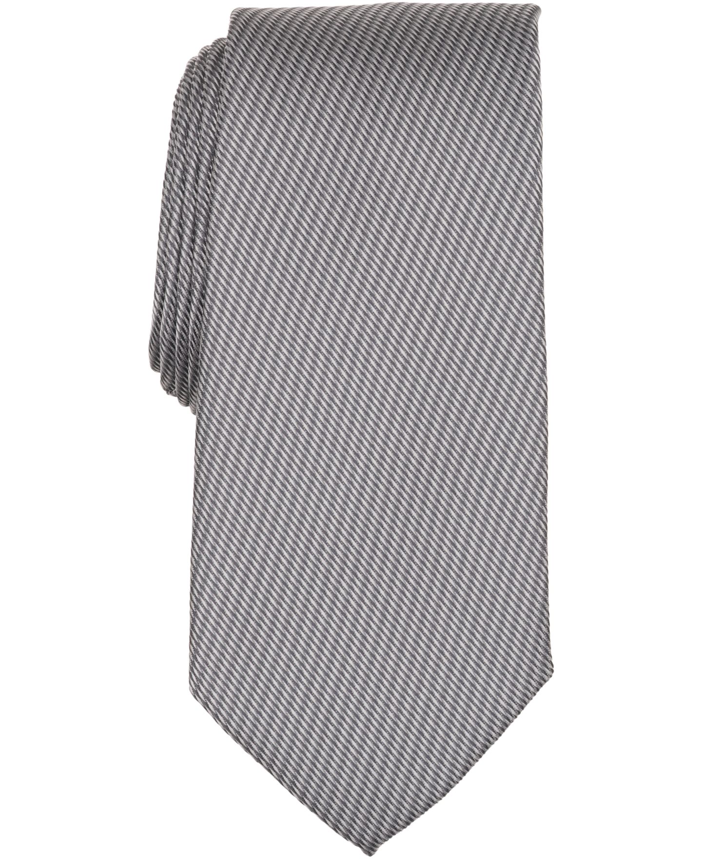 Мужской галстук Perry Ellis Amato Solid Classic Tie, цвет: Угольный — фото 1
