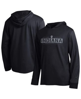 Men's Black Indiana Hoosiers Gradient&nbsp;All-Star Long Sleeve Hooded T-Shirt