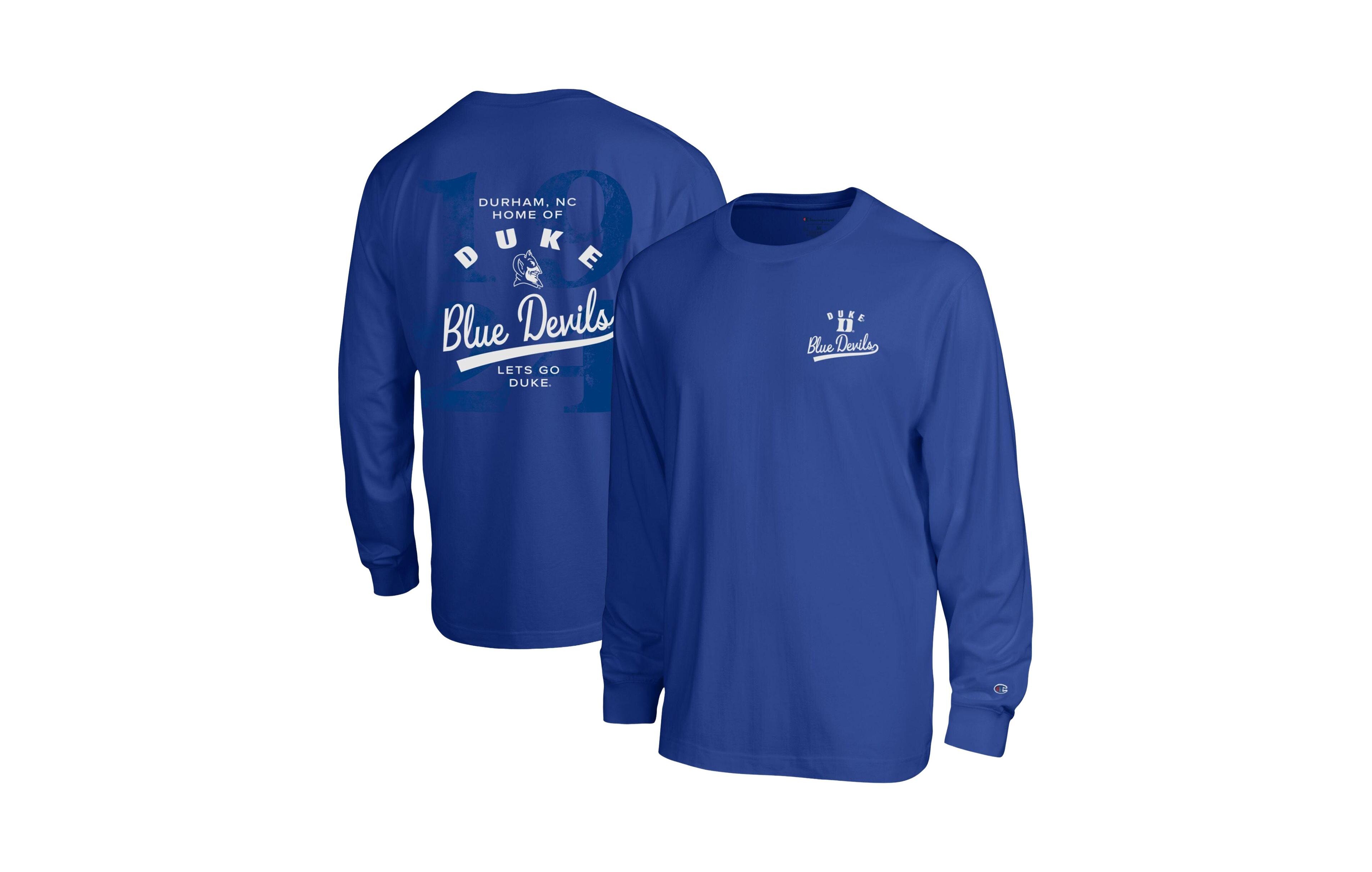 Champion Men's Royal Duke Blue Devils Laminated All-Star Long Sleeve T-Shirt