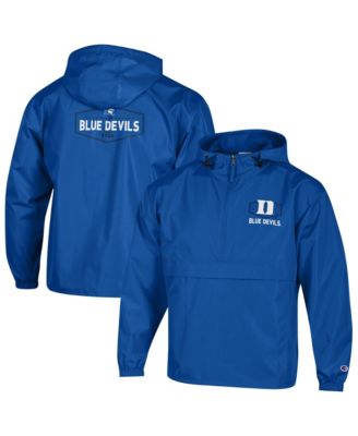 Men's Royal Duke Blue Devils Delay Packable Half-Zip Hoodie