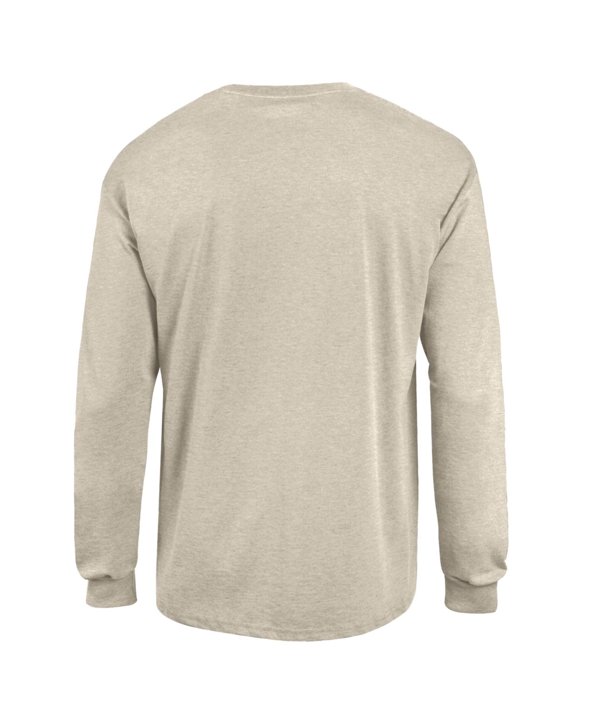 Champion Men's Heather Oatmeal Ohio State Buckeyes Neutral Arch Long-Sleeve T-Shirt