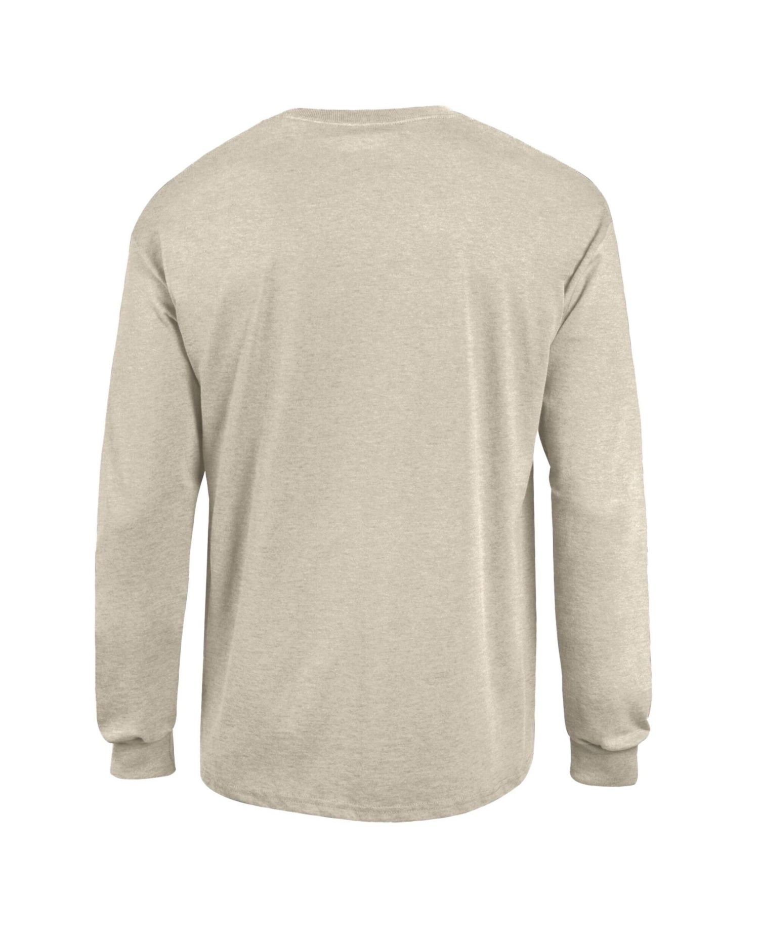 Men's Heather Oatmeal Ohio State Buckeyes Neutral Arch Long-Sleeve T-Shirt