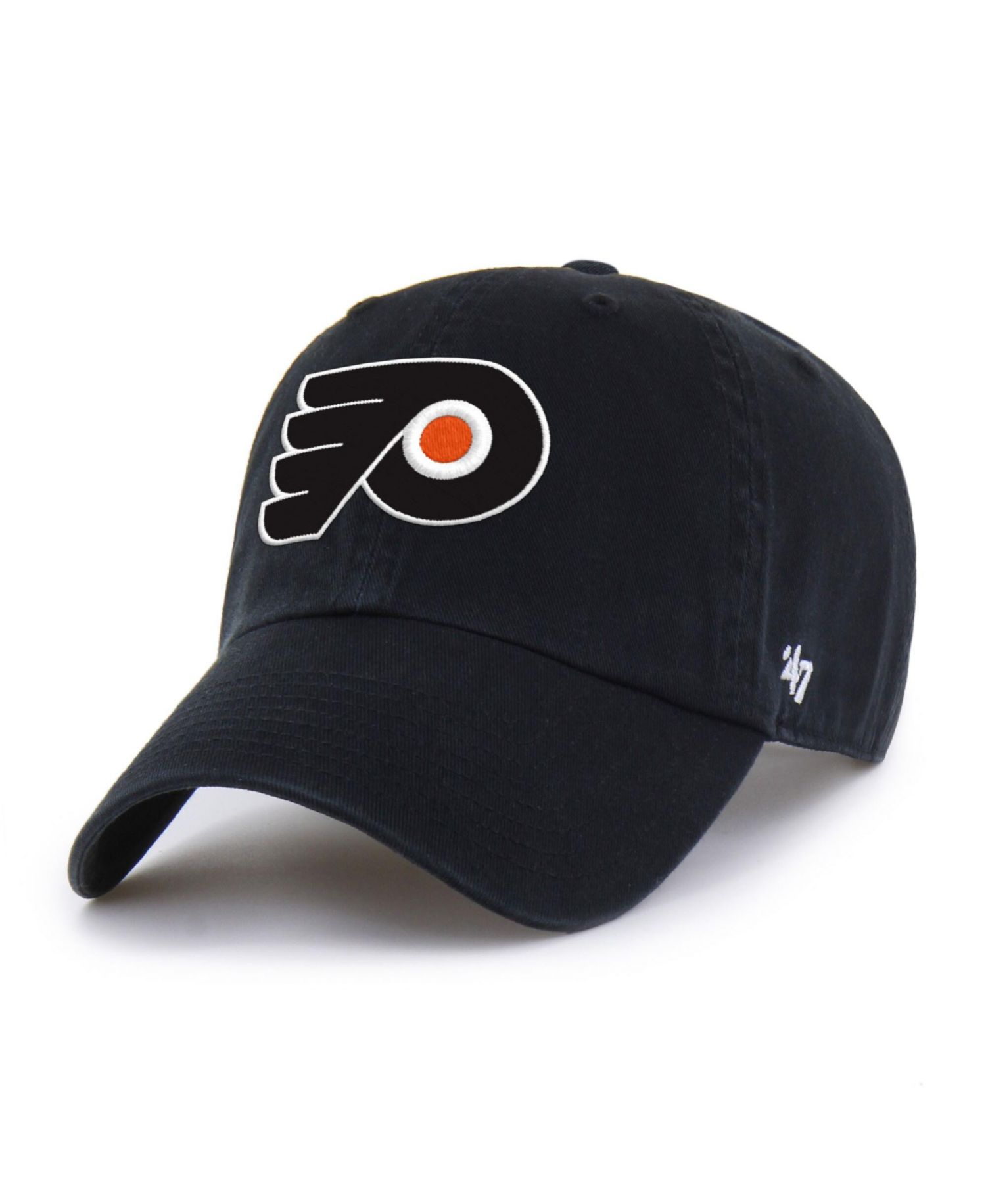 Men's and Women's Black Philadelphia Flyers Heritage Flag Clean Up Adjustable Hat