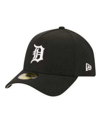 Men's Black Detroit Tigers A-Frame 59FORTY Fitted Hat