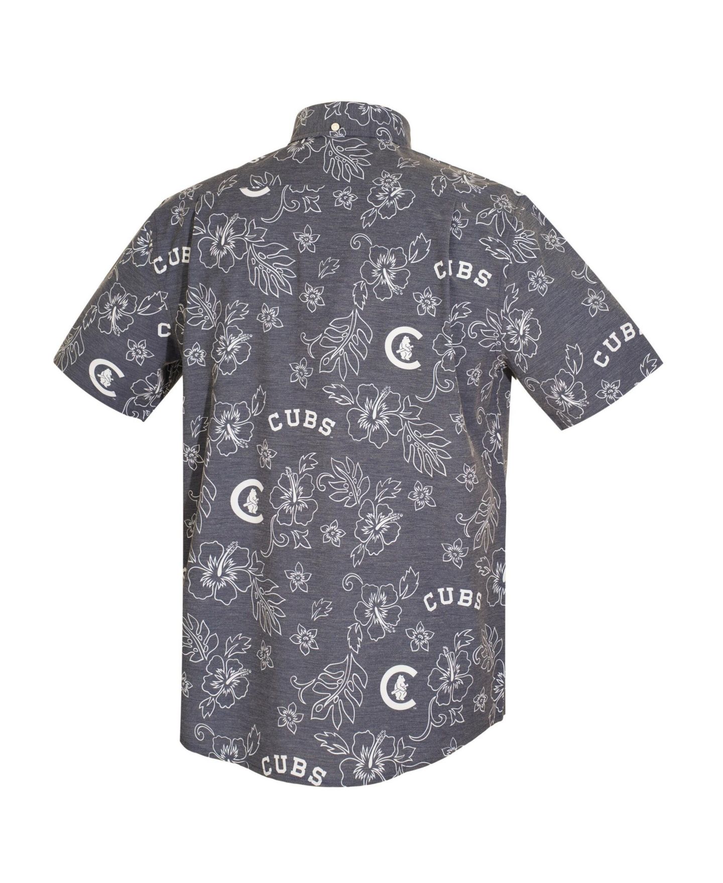 Мужская футболка Reyn Spooner Navy Chicago Cubs Cooperstown Kekai Performance Button-Down Tri-Blend — фото 2