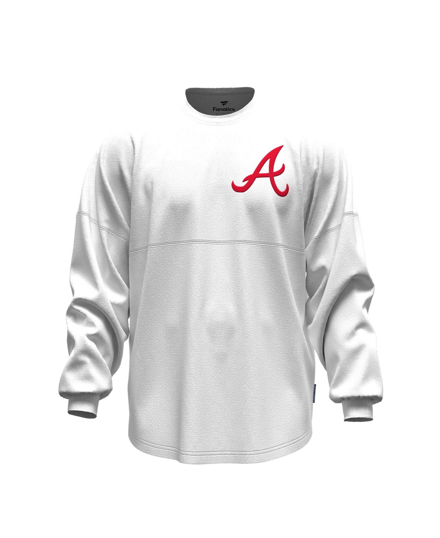 Women's Atlanta Braves Spirit Jersey Baseball-Stitch Long-Sleeve T-Shirt