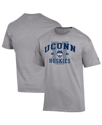 Men's Heather Gray UConn Huskies Varsity T-Shirt