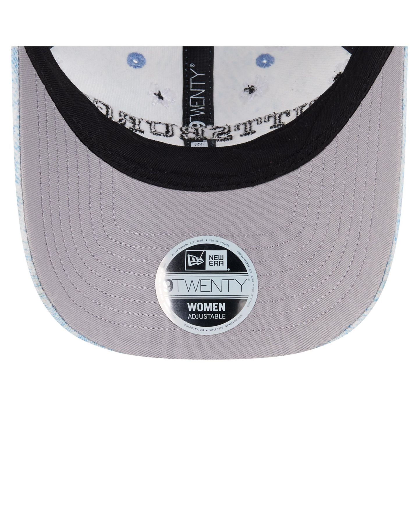 Женская кепка New Era Light Blue Pittsburgh Pirates Daisy All Over 9TWENTY Adjustable Hat — фото 2