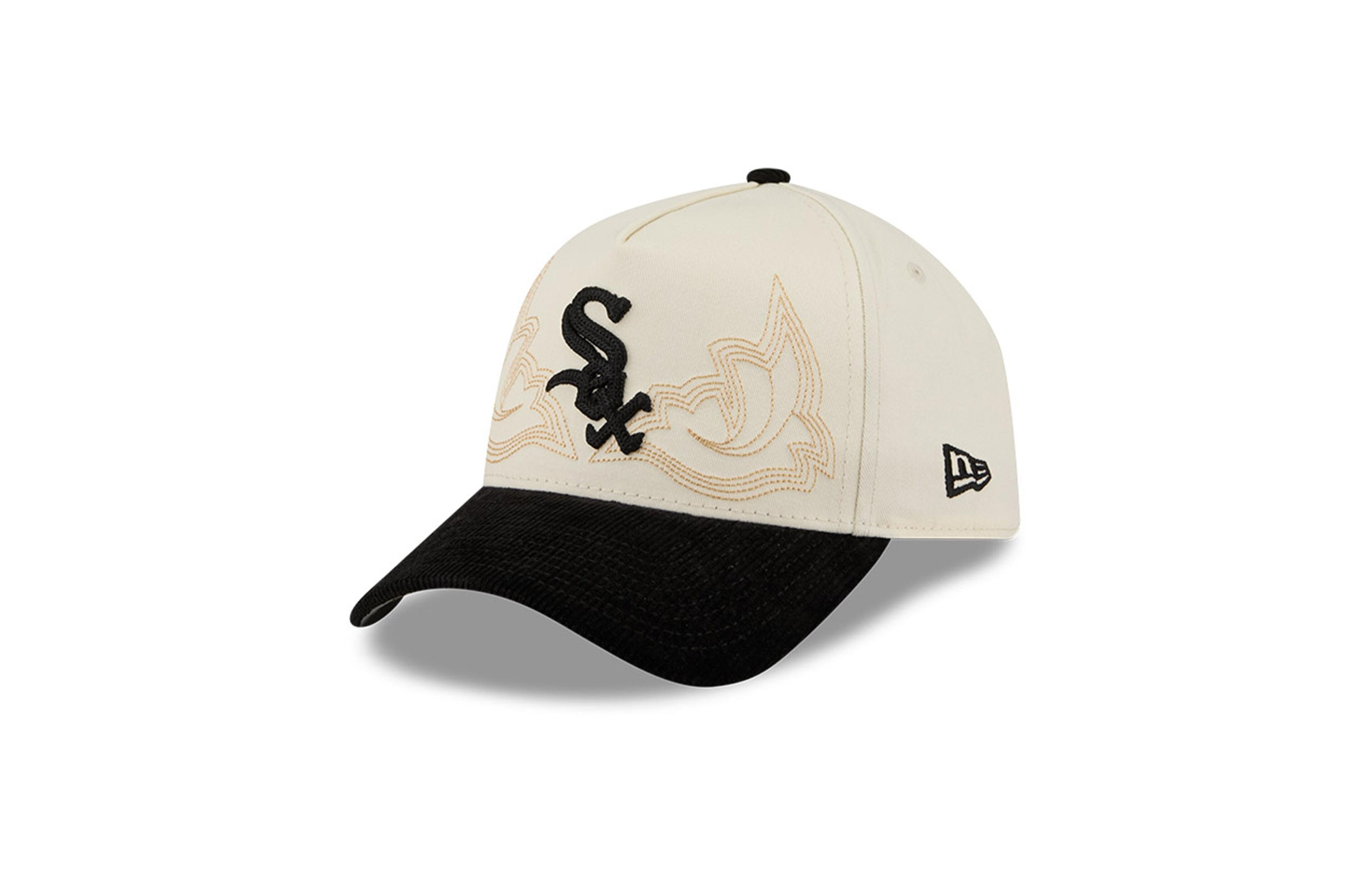 New Era Men's Stone Chicago White Sox Western Stitch 9FORTY A-Frame Adjustable Hat