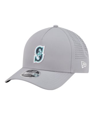 Men's Gray Seattle Mariners Micro Logo 9FORTY M-Crown A-Frame Adjustable Hat