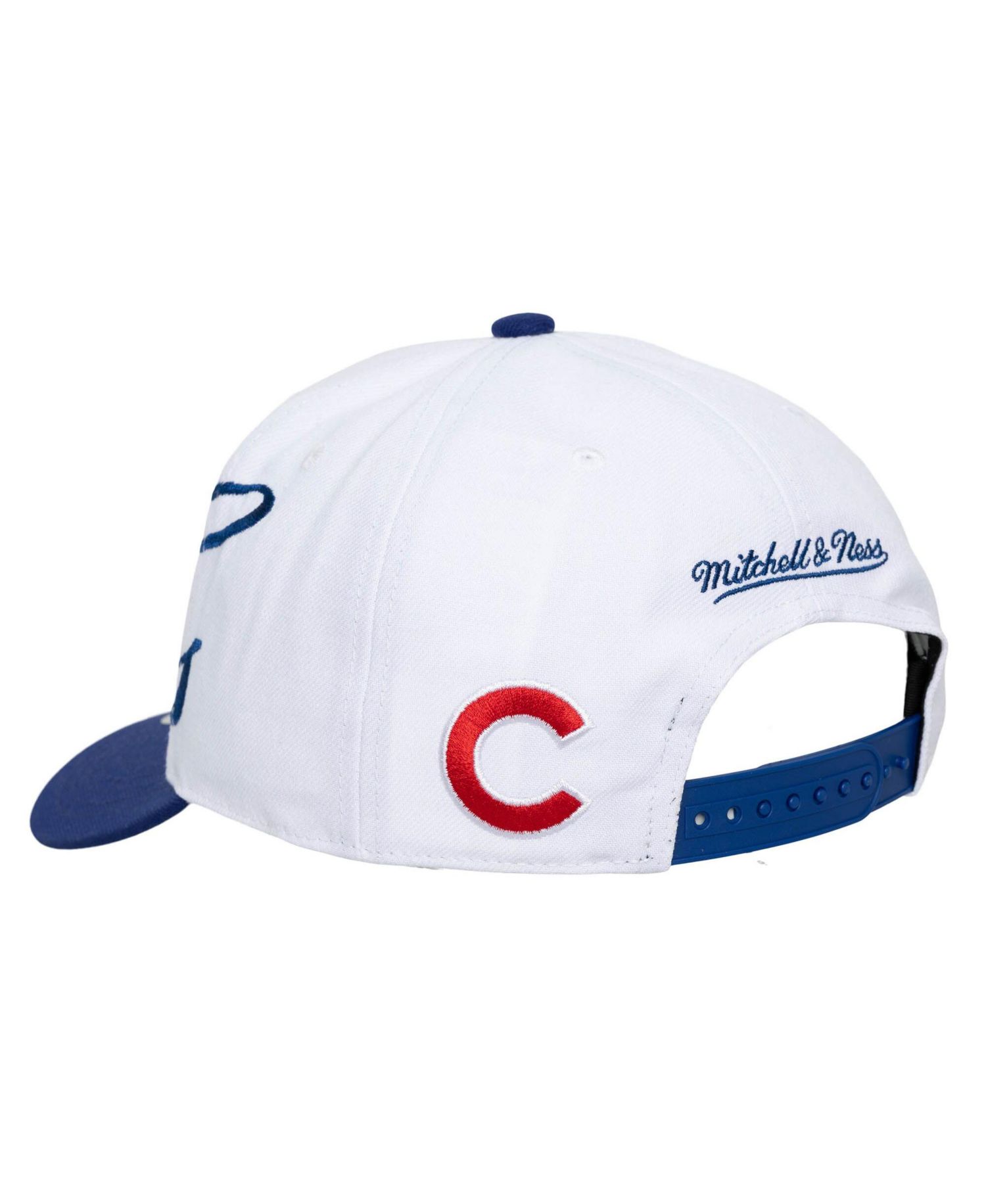 Men's and Women's White/Royal Chicago Cubs XL Script Pro Crown Adjustable Hat