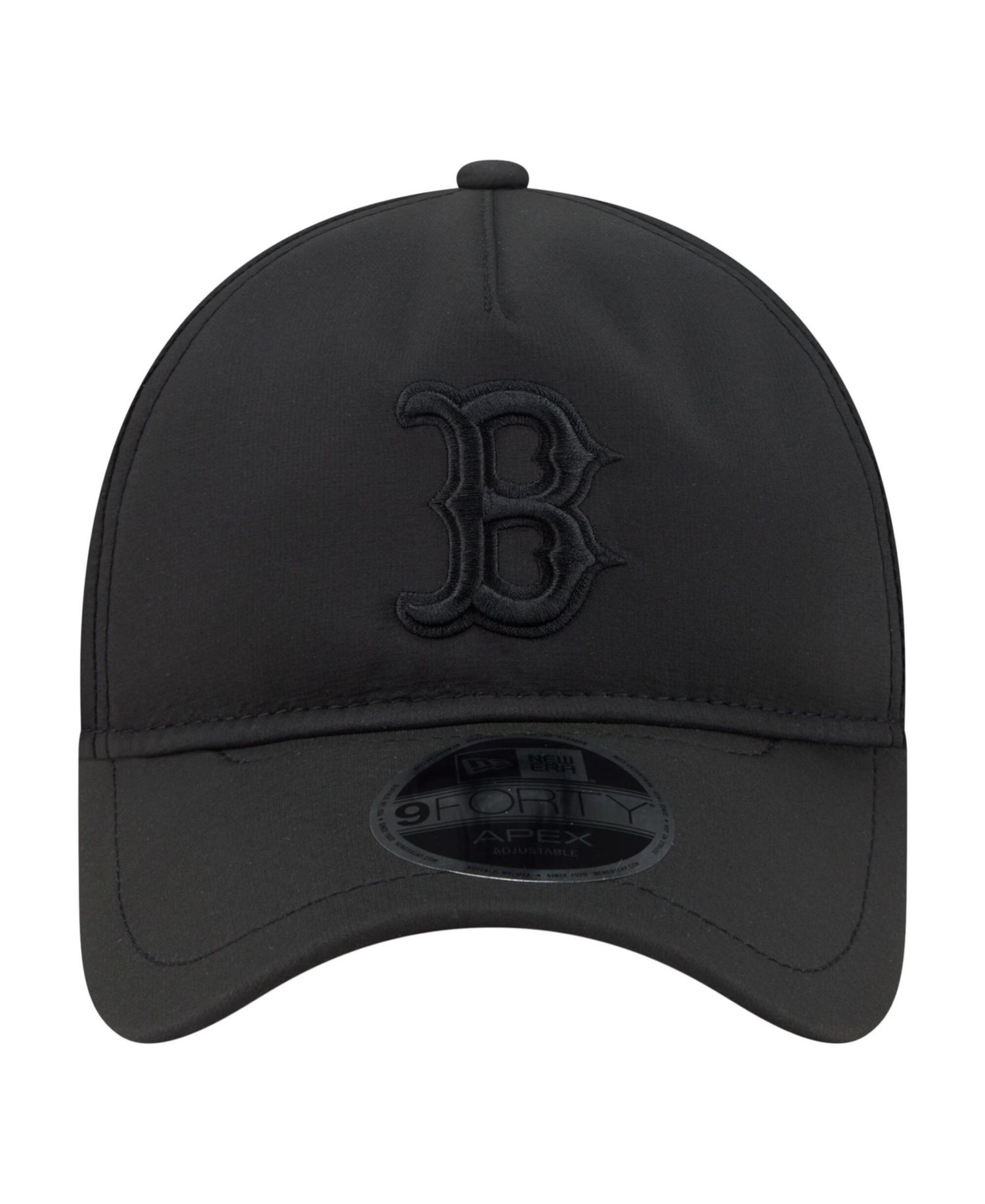 Men's Black Boston Red Sox Injection Apex 9FORTY Adjustable Hat